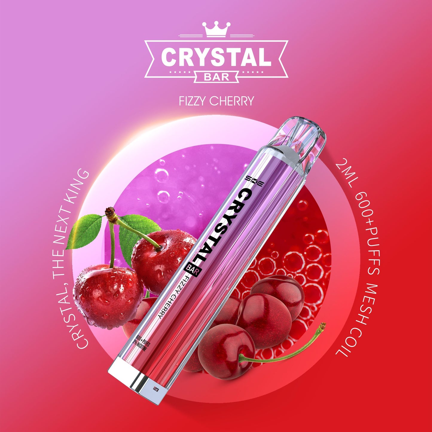 Ske Crystal Bar - Fizzy Cherry 2%